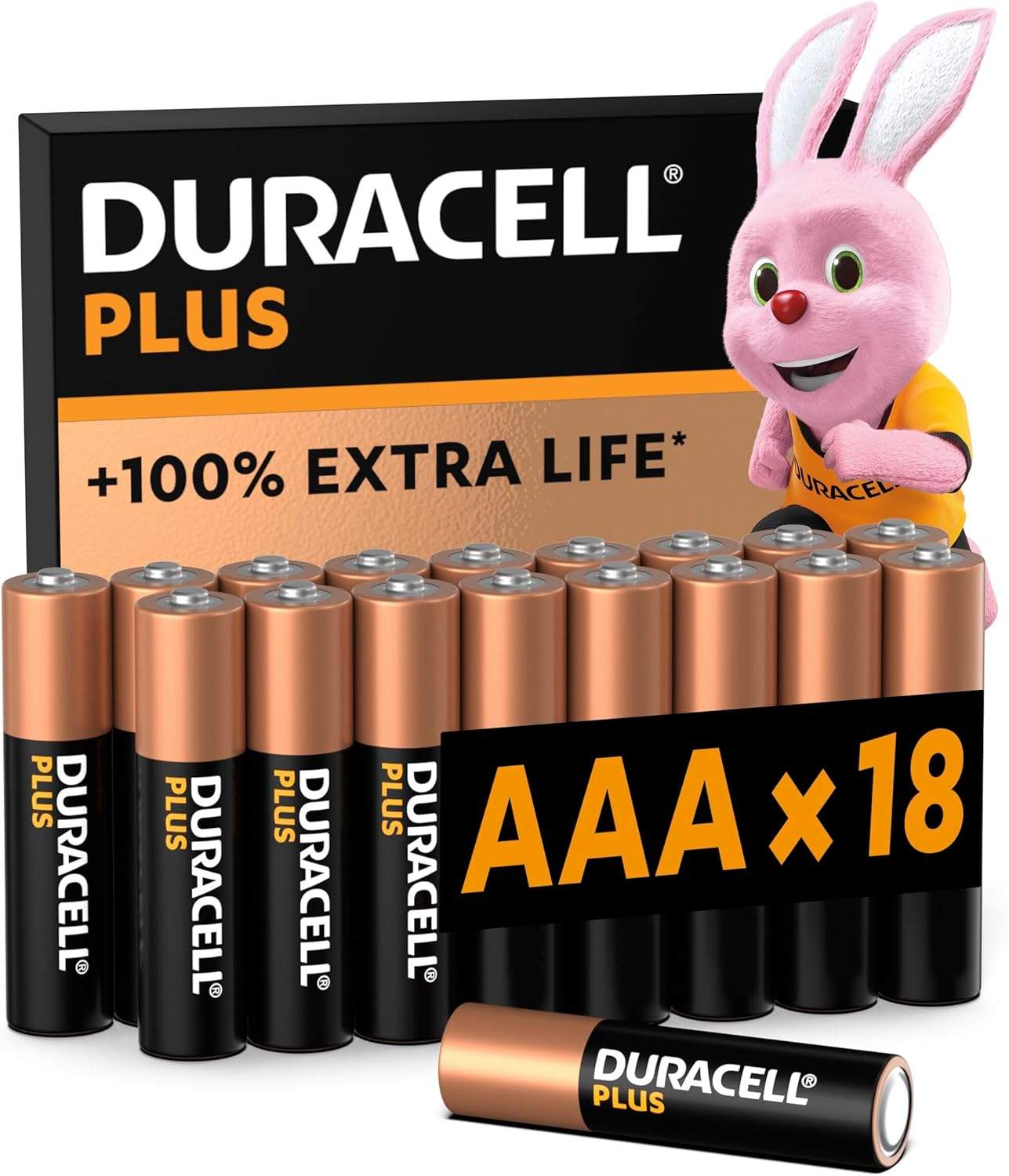 Opakowanie baterii Duracell Plus AAA 18 sztuk