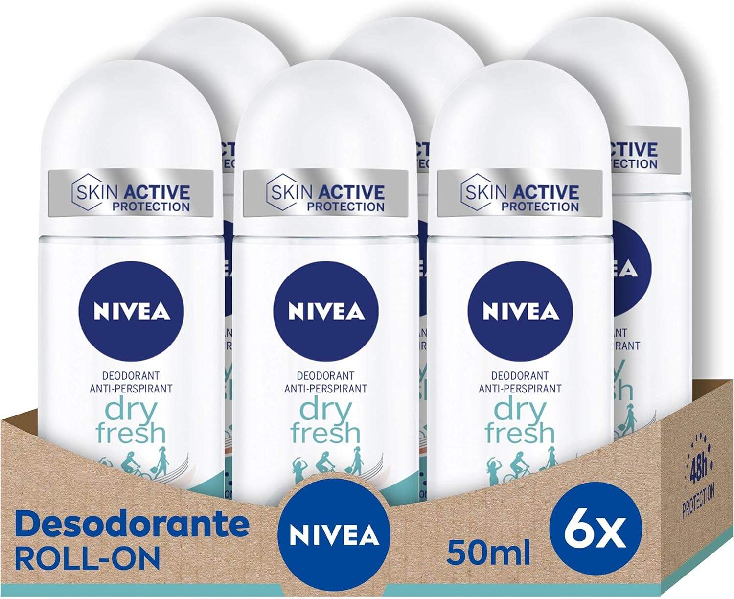 Opakowanie Nivea Dry Fresh 6 sztuk