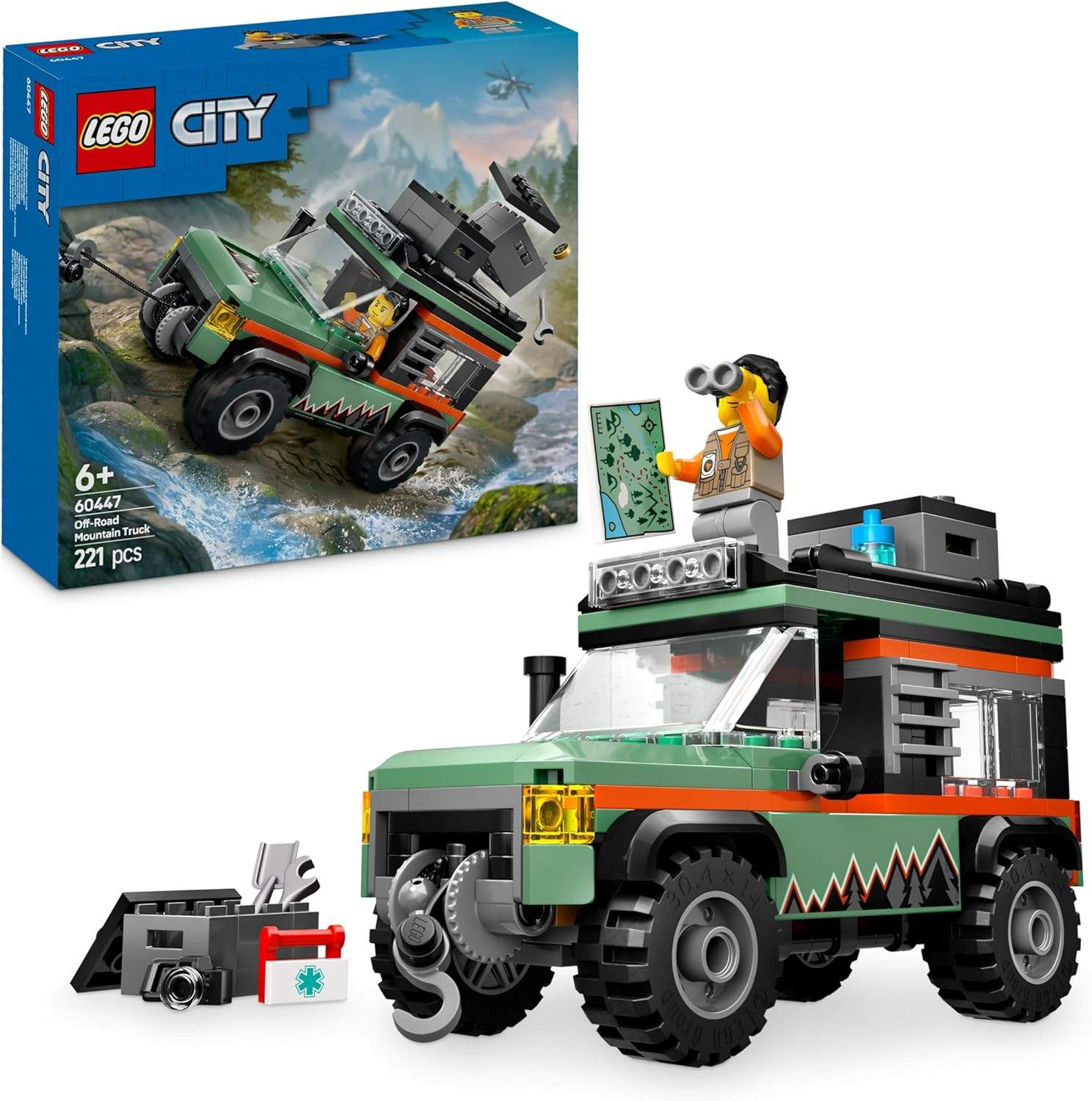 LEGO City Górska Ciężarówka Terenowa 4x4 z akcesoriami