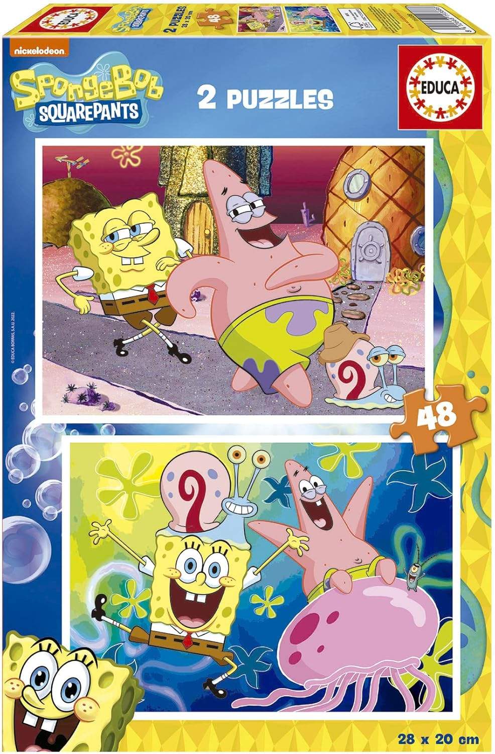 Zestaw 2 układanek Educa SpongeBob SquarePants