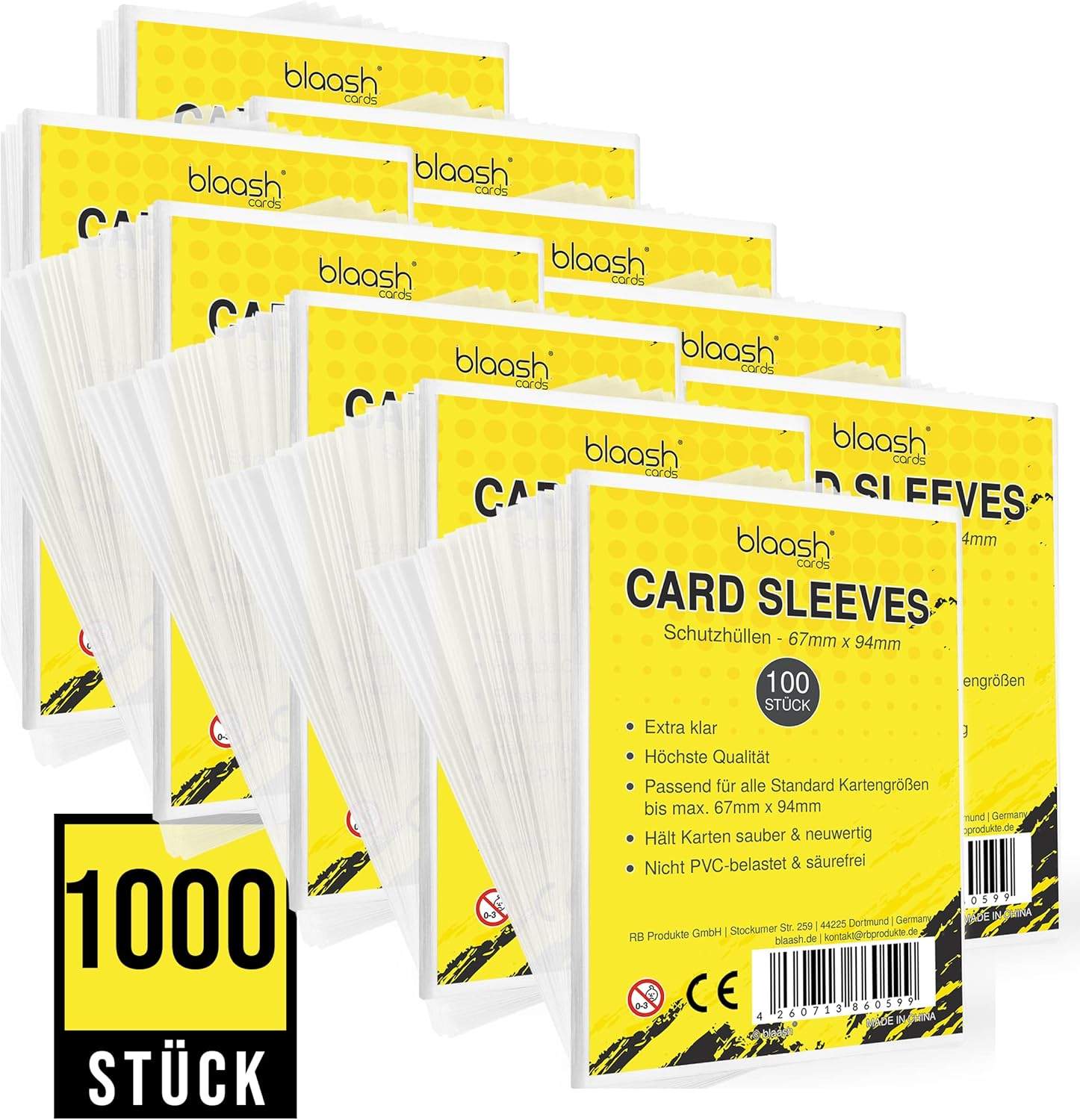 blaash Card Sleeves – 1000 koszulek premium