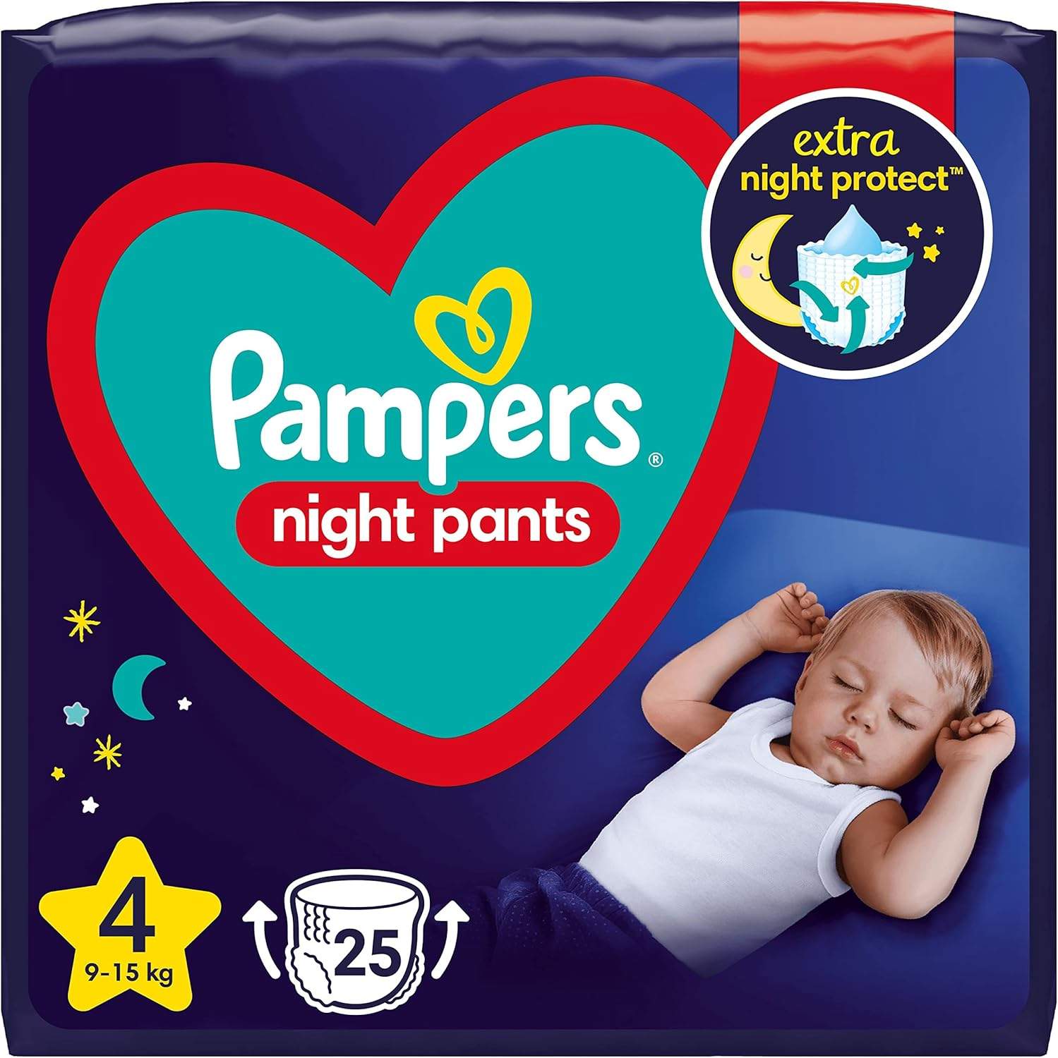 Pampers Night Pants Rozmiar 4 – Nocne Pieluchomajtki