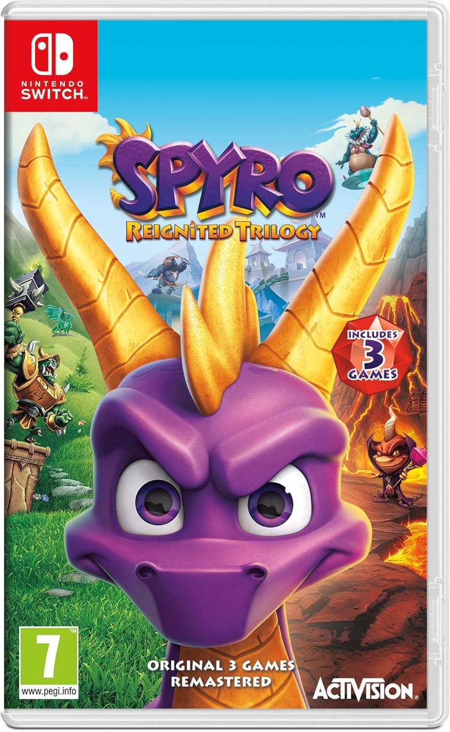 Okładka gry Trylogia Spyro Reignited na Nintendo Switch