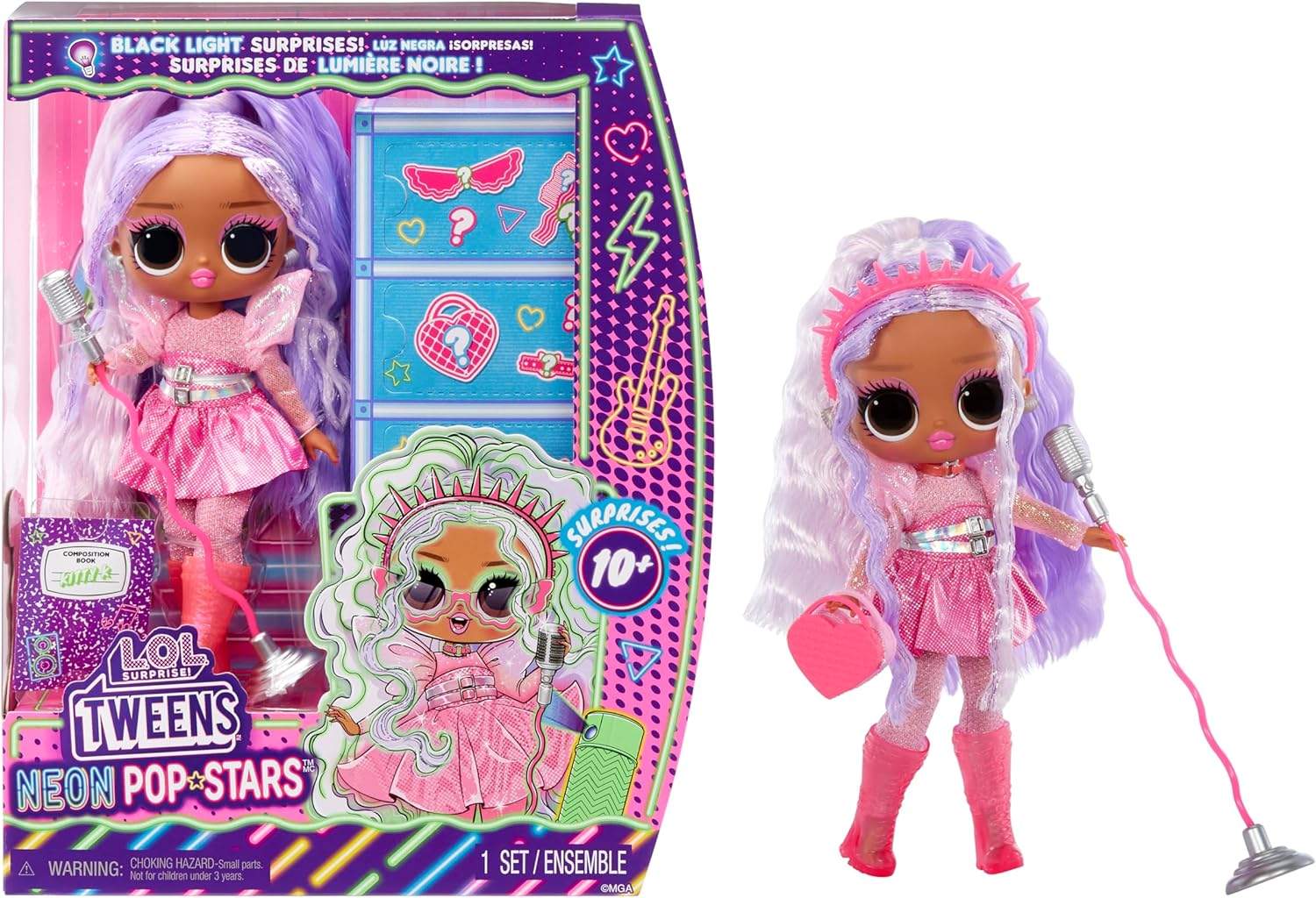 Lalka L.O.L. Surprise! Tweens Neon Pop Stars – Kitty K