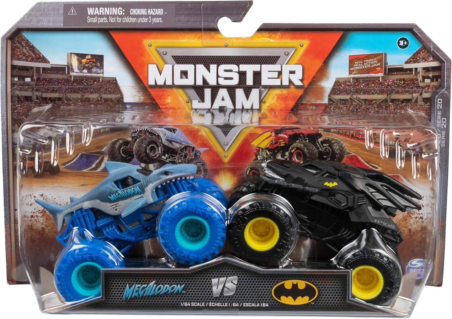 Monster Jam - Dwupak Batmobil vs. Megalodon