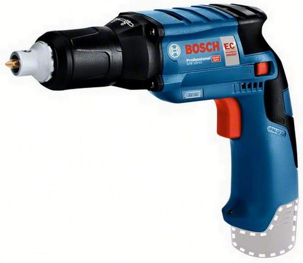 Bosch GTB 12V-11 w akcji podczas montażu płyty gipsowej