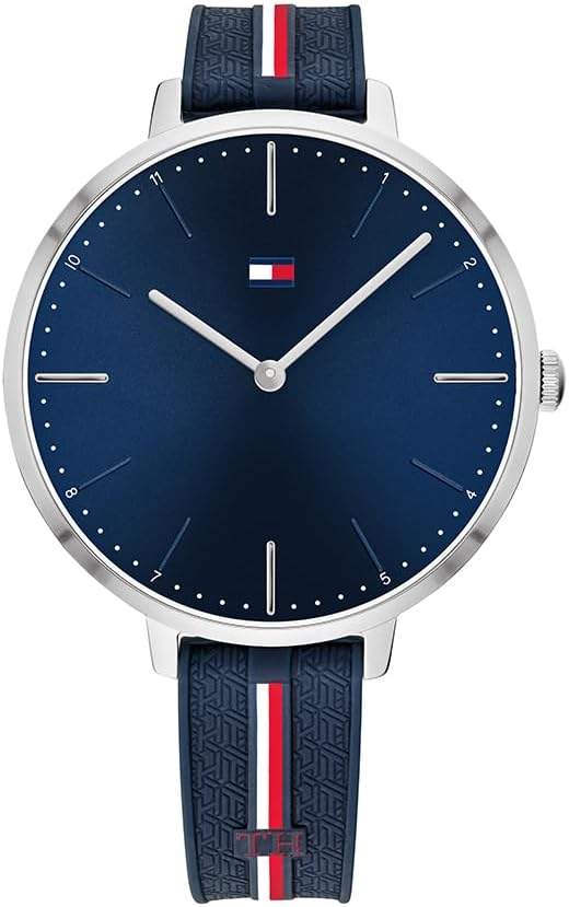 Zegarek Tommy Hilfiger z niebieską tarczą i stalową kopertą