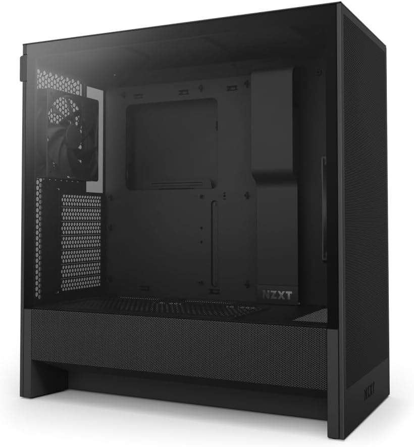 Widok z przodu na obudowę NZXT H5 Flow