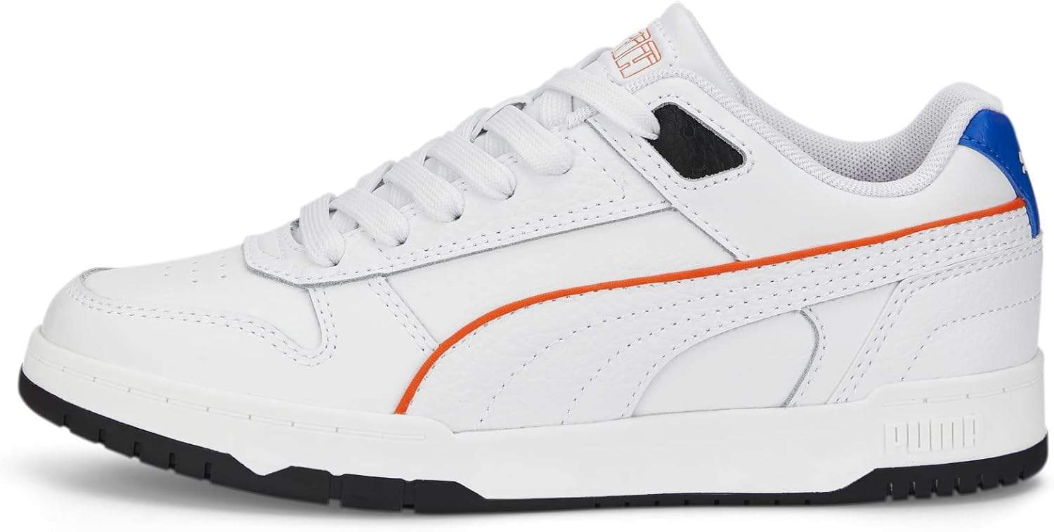 Czerwone sneakersy PUMA dla dzieci z białym logo Formstrip