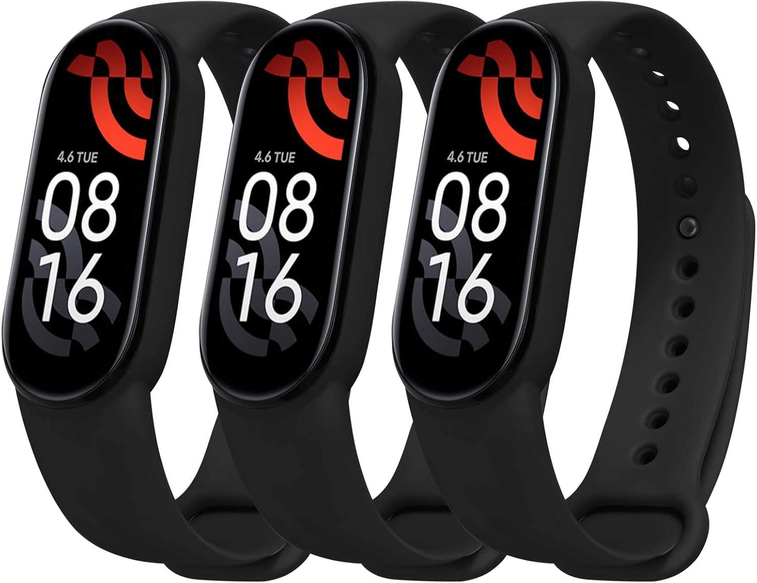 Zestaw 3 pasków do Xiaomi Mi Band w różnych kolorach