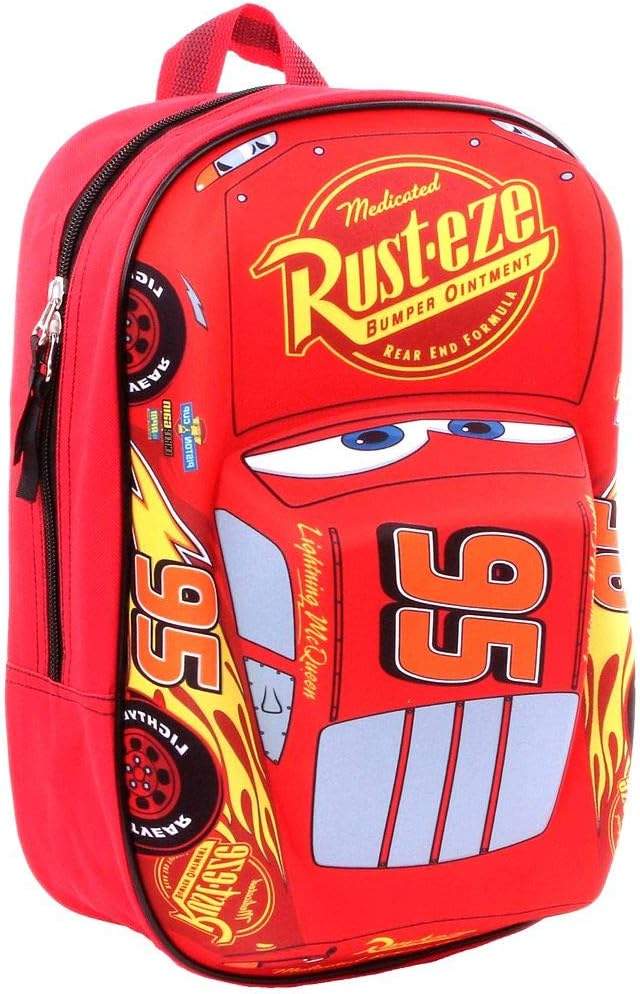 Lightning McQueen plecak szkolny 3D widok przedni