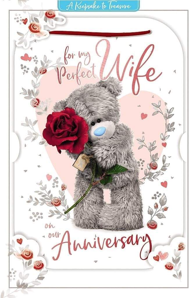 Kartka rocznicowa Tatty Teddy z efektem 3D