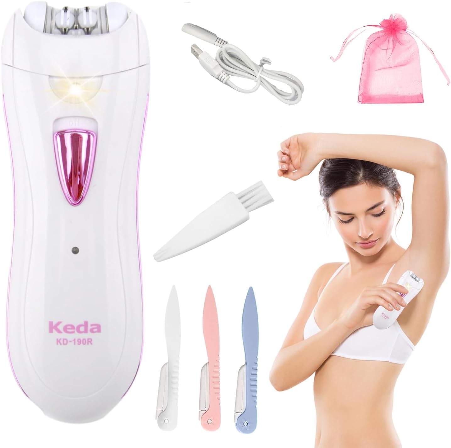 Mini depilator z LED do precyzyjnej depilacji