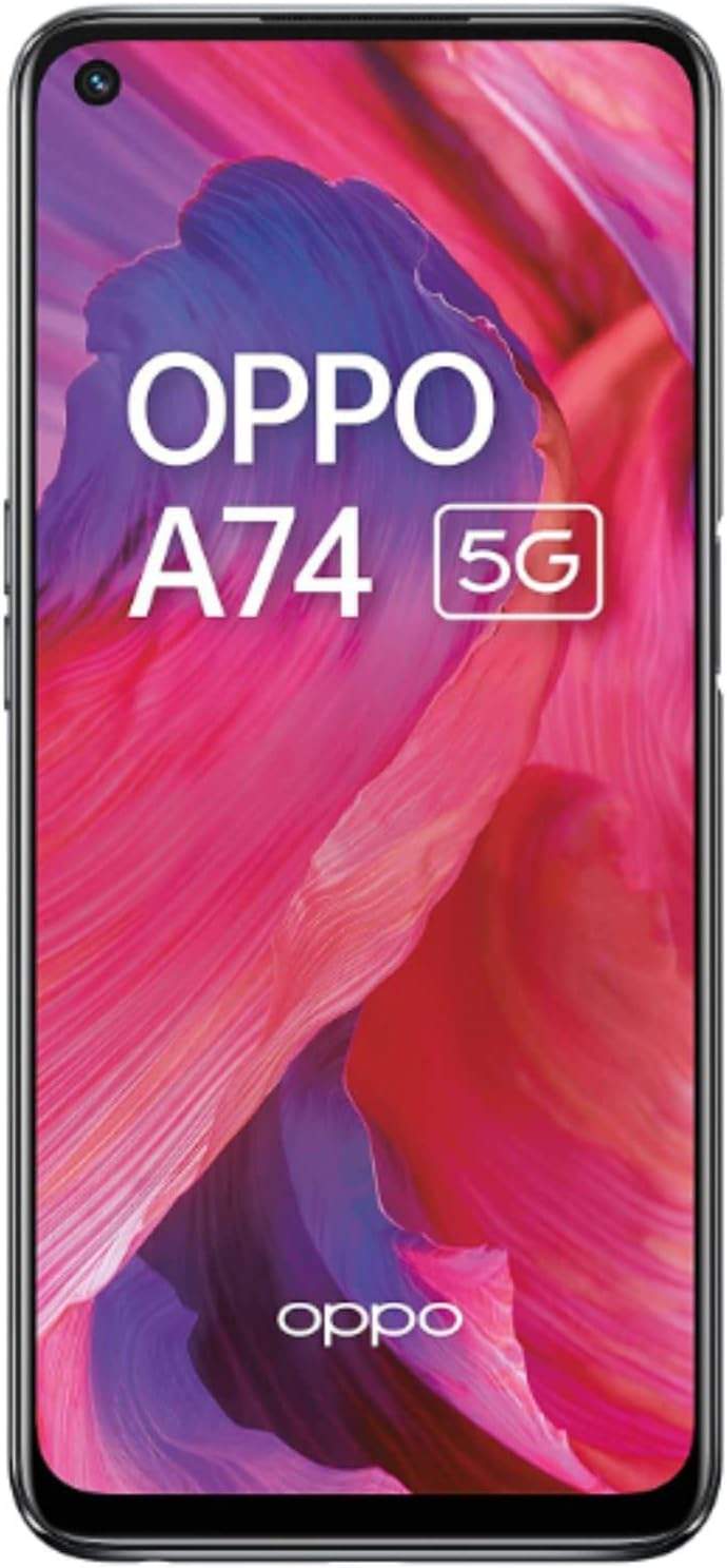 OPPO A74 5G widok frontalny z wyświetlaczem 6.5 cala