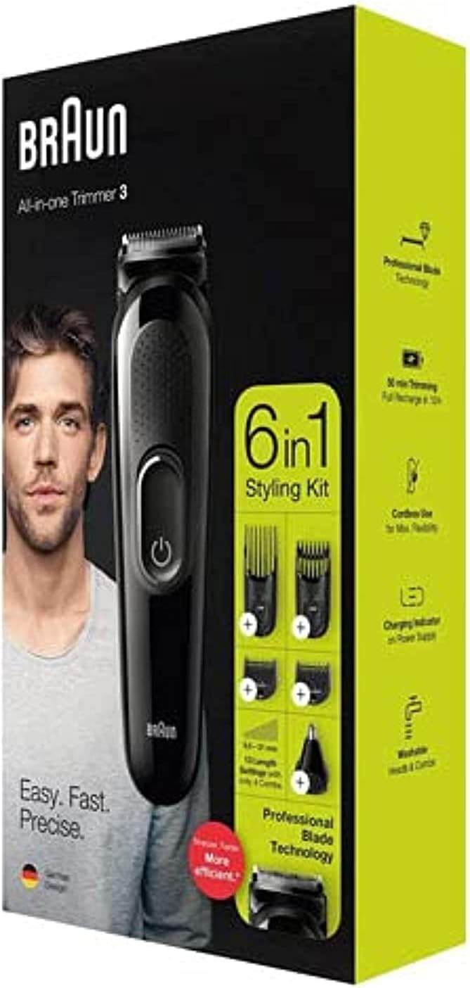 Trymer Braun MGK3220 z zestawem nasadek