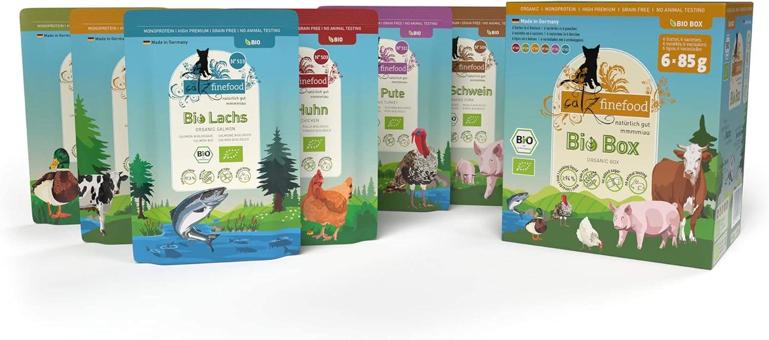 Zestaw 6 smaków karmy catz finefood Bio