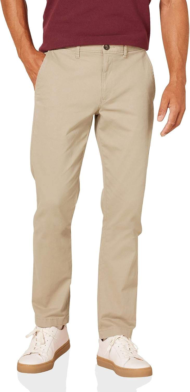 Męskie spodnie chino w kolorze khaki