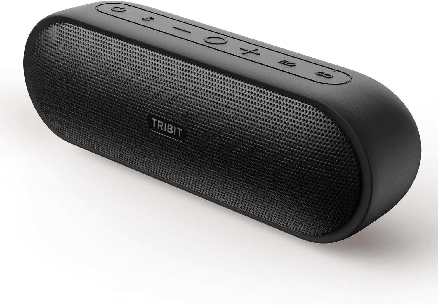 Tribit XSound Plus 2 - czarny głośnik Bluetooth na tle jeziora