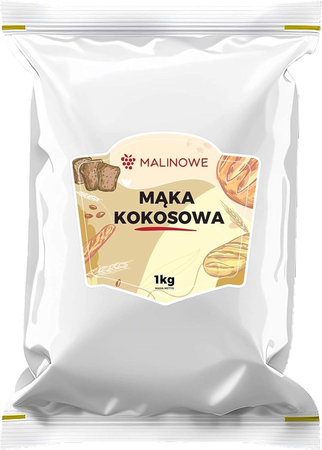 Mąka kokosowa Malinowe w stylowym opakowaniu