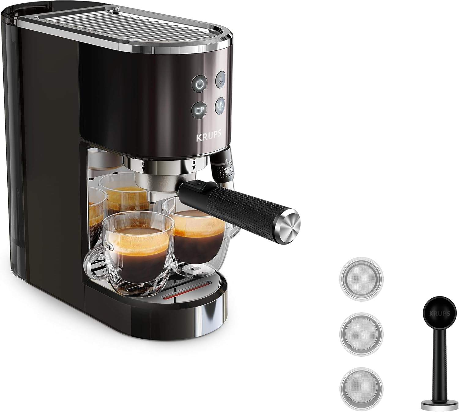 Krups XP444G Virtuoso+ – widok ekspresu