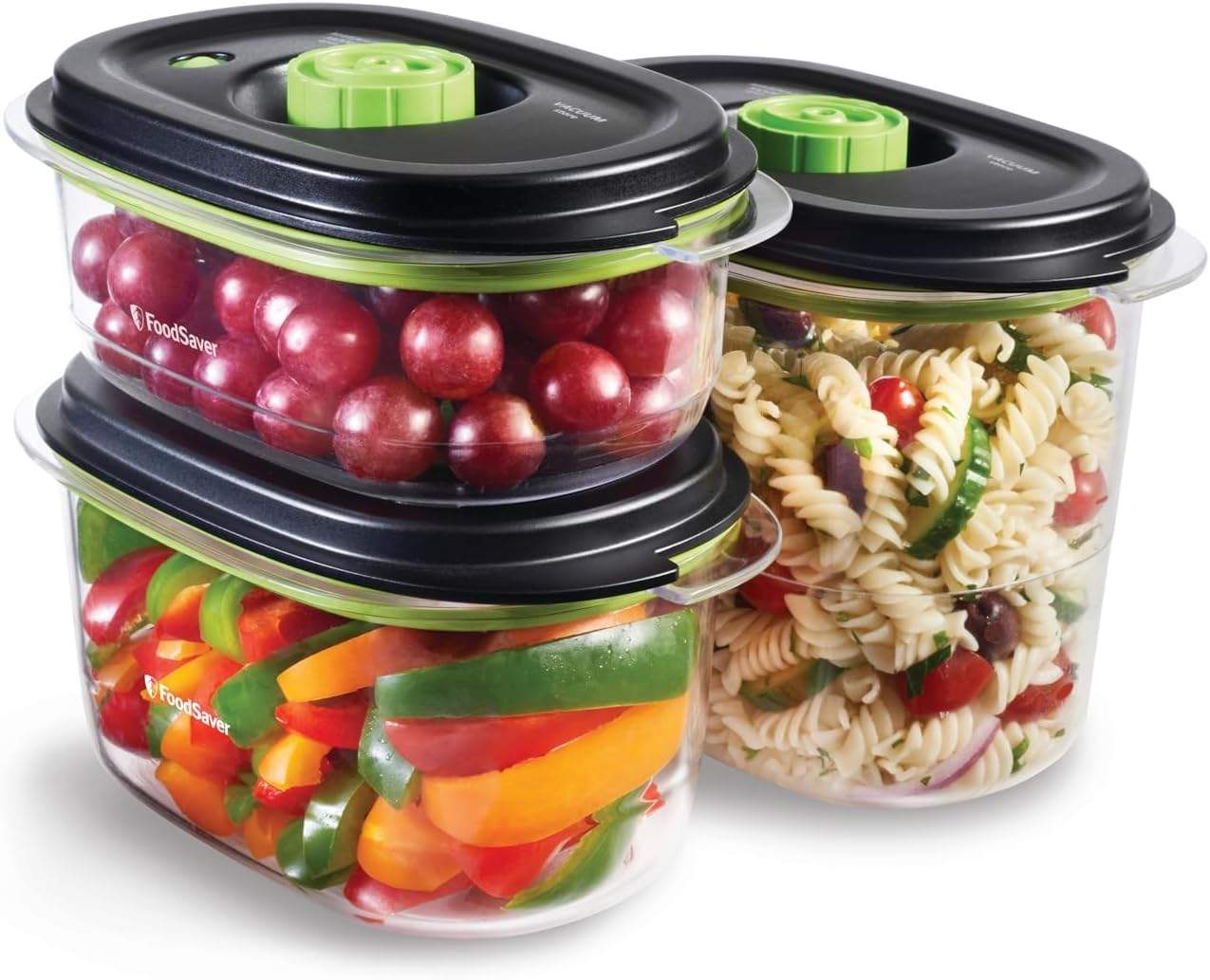 Zestaw 3 pojemników próżniowych Food Saver z pokrywkami
