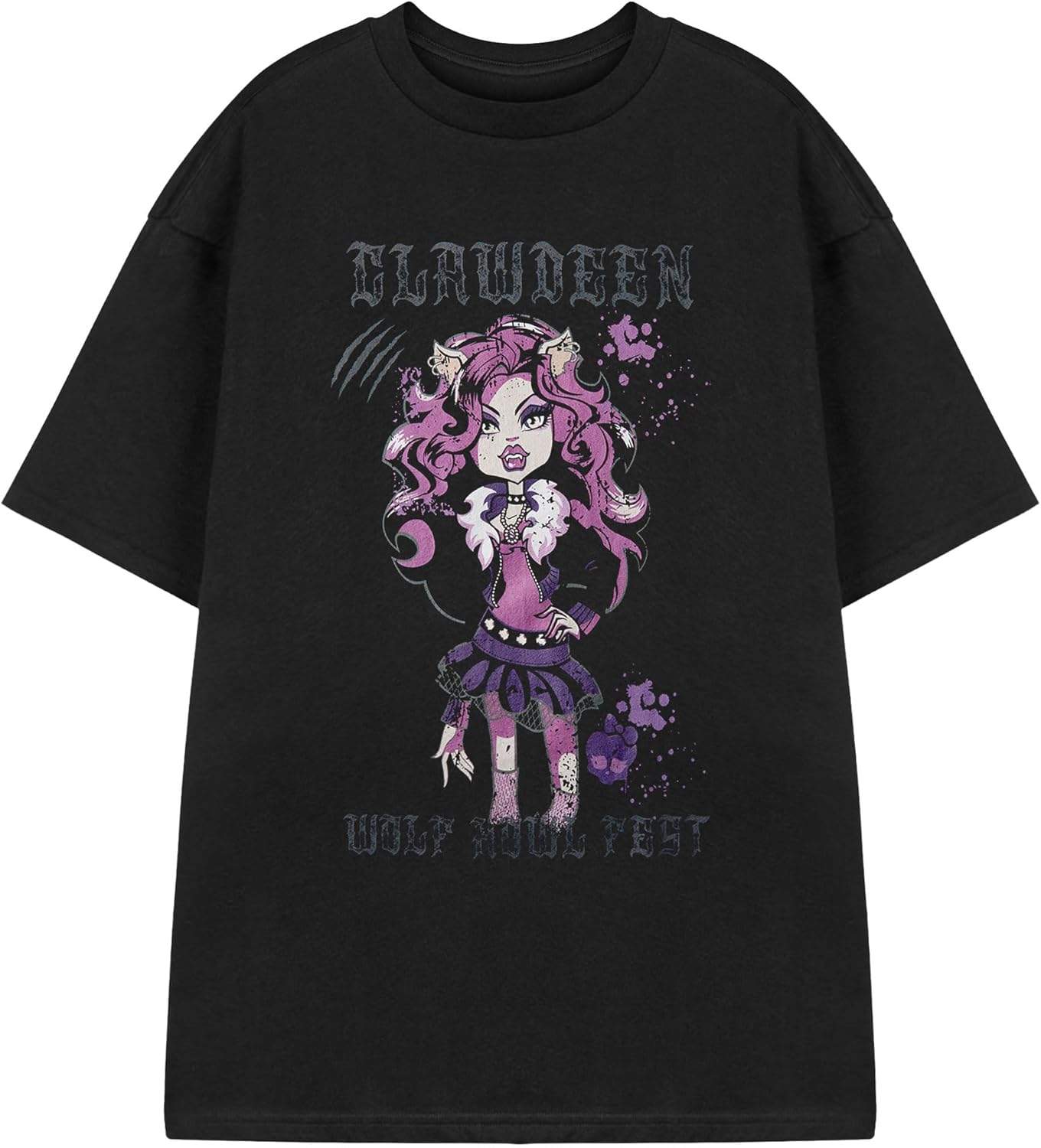 Monster High T-shirt front z nadrukiem Clawdeen Wolf