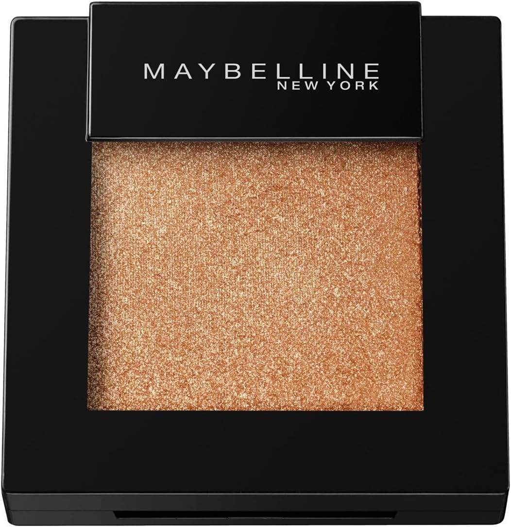 Złote cienie do powiek Maybelline na czarnej podstawce