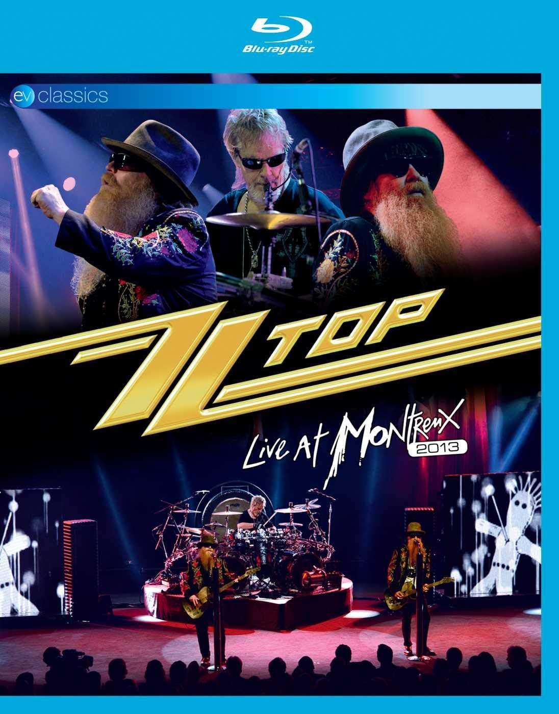 Okładka limitowanej edycji Blu-ray ZZ Top w Montreux