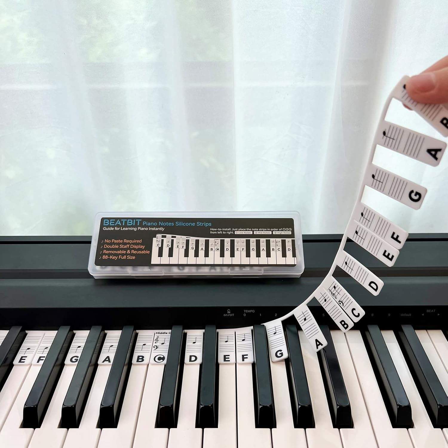 BEATBIT etykiety nutowe na klawiaturę pianina