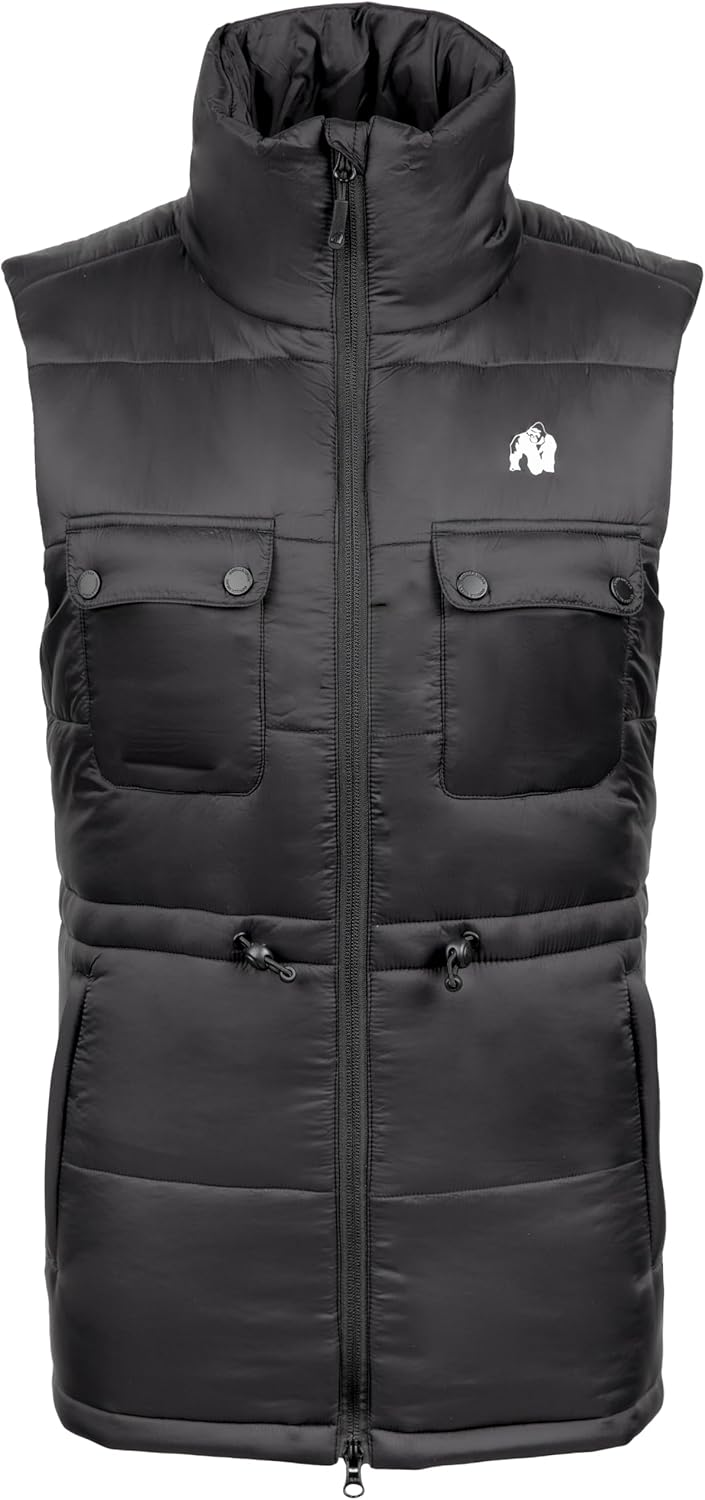Kamizelka Gorilla Wear Lucia Puffer w kolorze czarnym