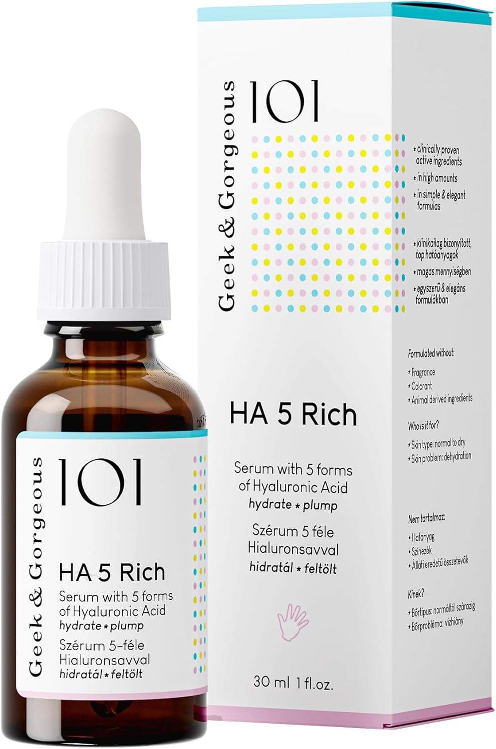 Serum HA5 Rich Geek & Gorgeous opakowanie