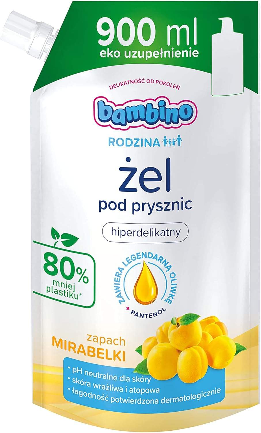 Ekologiczny żel pod prysznic z mirabelką