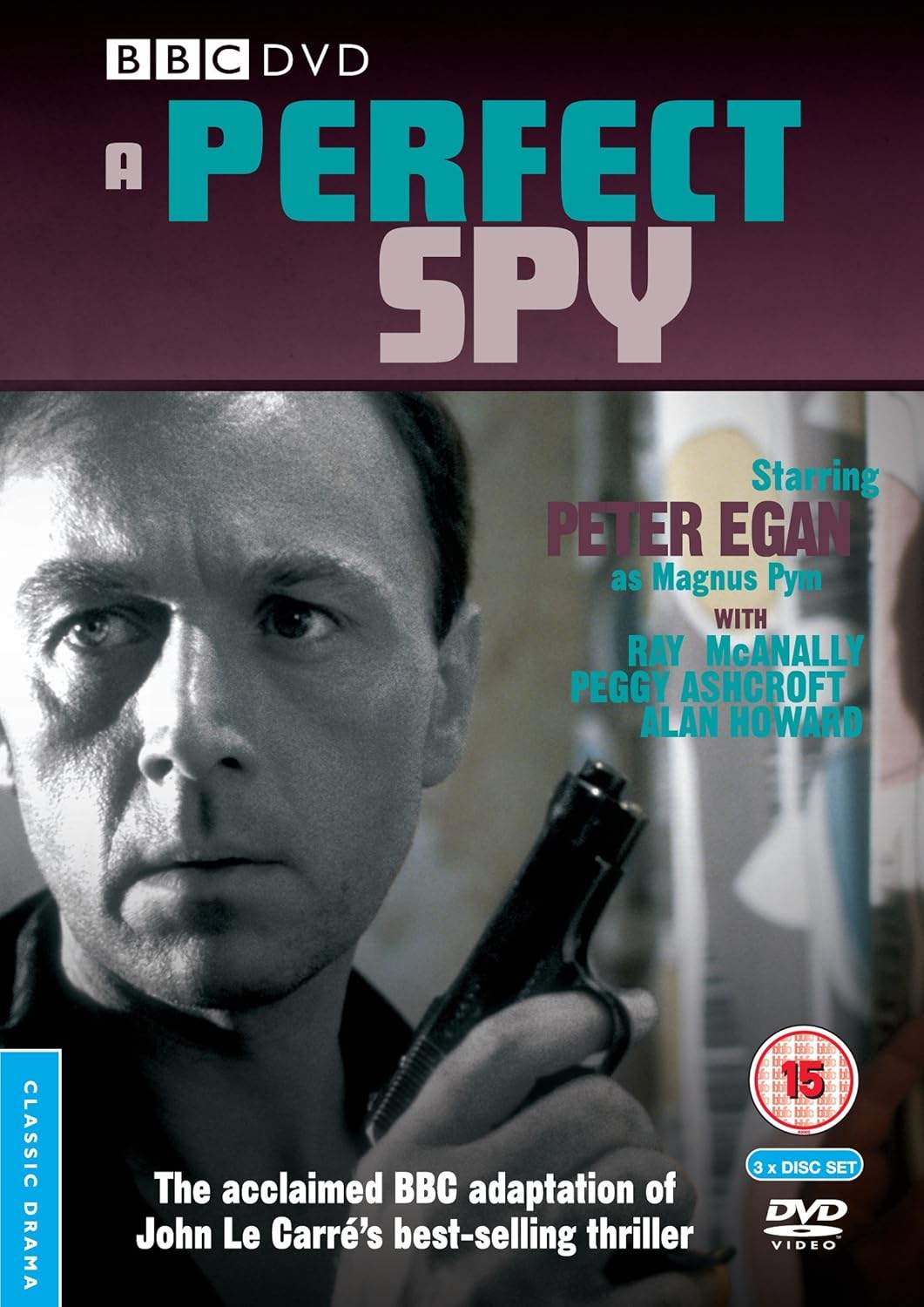 A Perfect Spy DVD - okładka z napisem tytułowym i wizerunkami aktorów