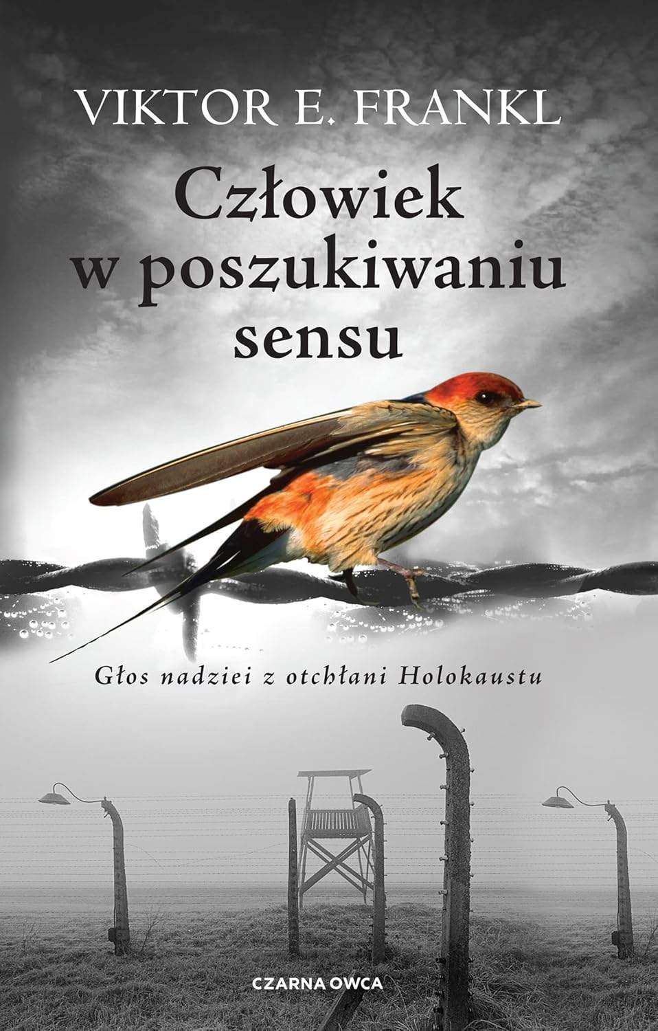 Okładka książki Człowiek w poszukiwaniu sensu z cytatem Viktora Frankla