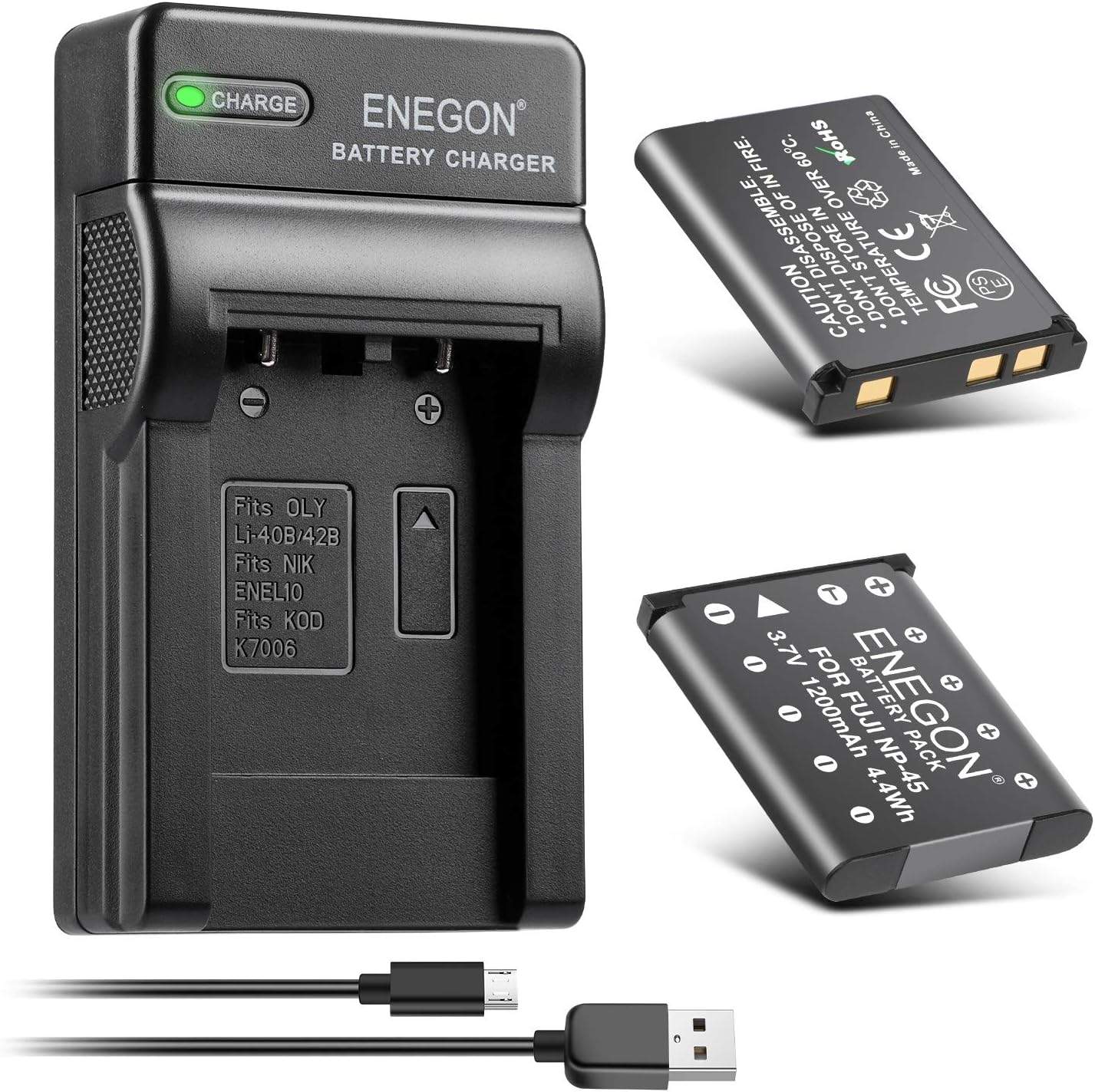 Zestaw baterii ENEGON NP-45 z ładowarką