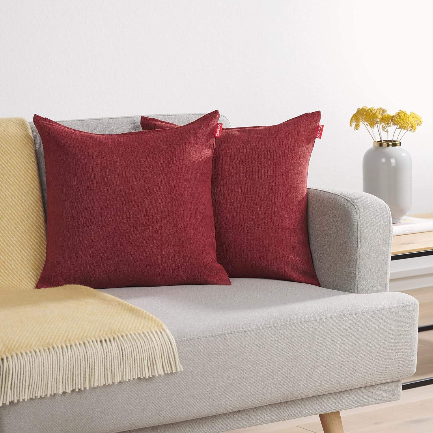 Poszewka Blumtal Chenille Aurora Red