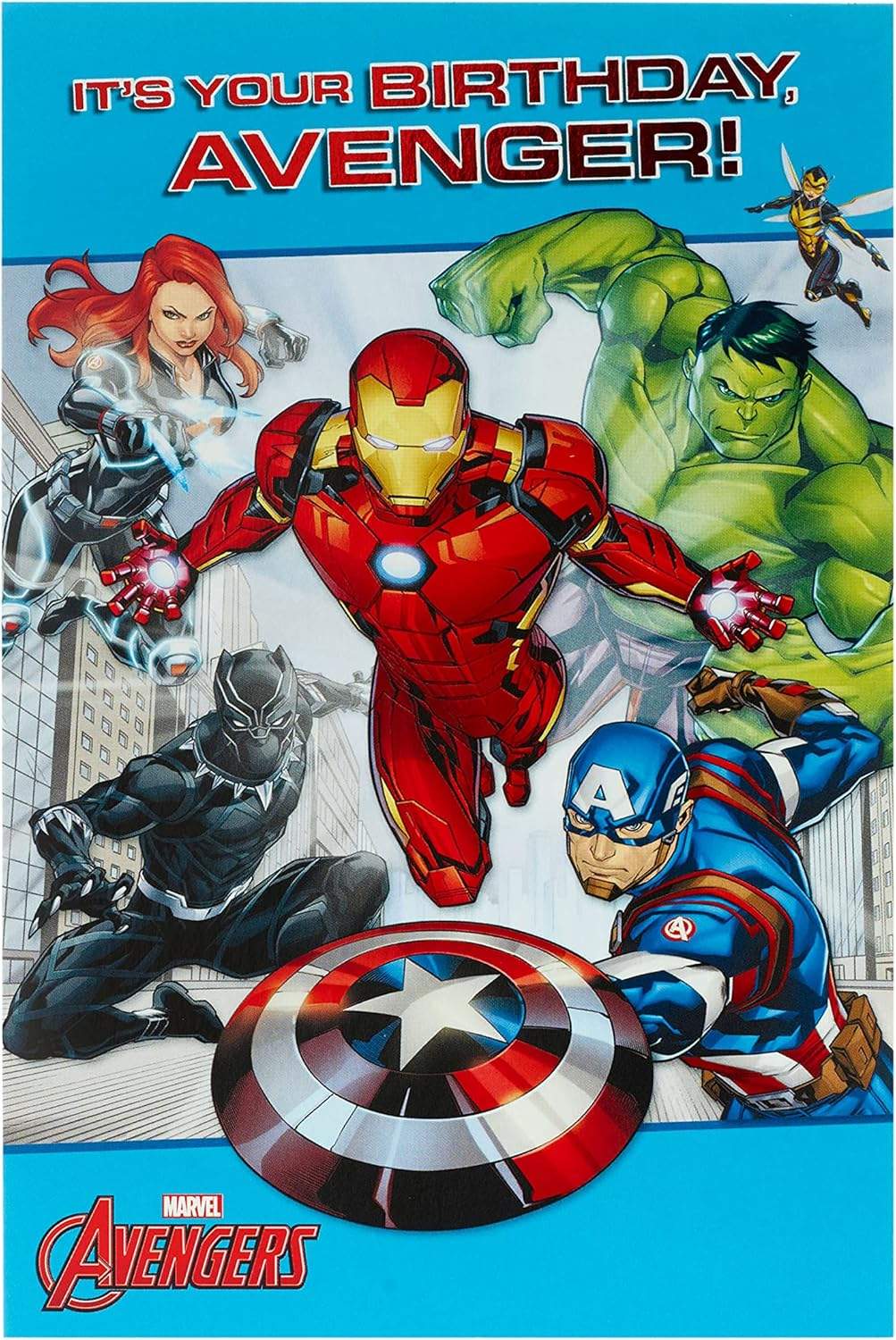 Awers kartki Avengers z zespołem superbohaterów
