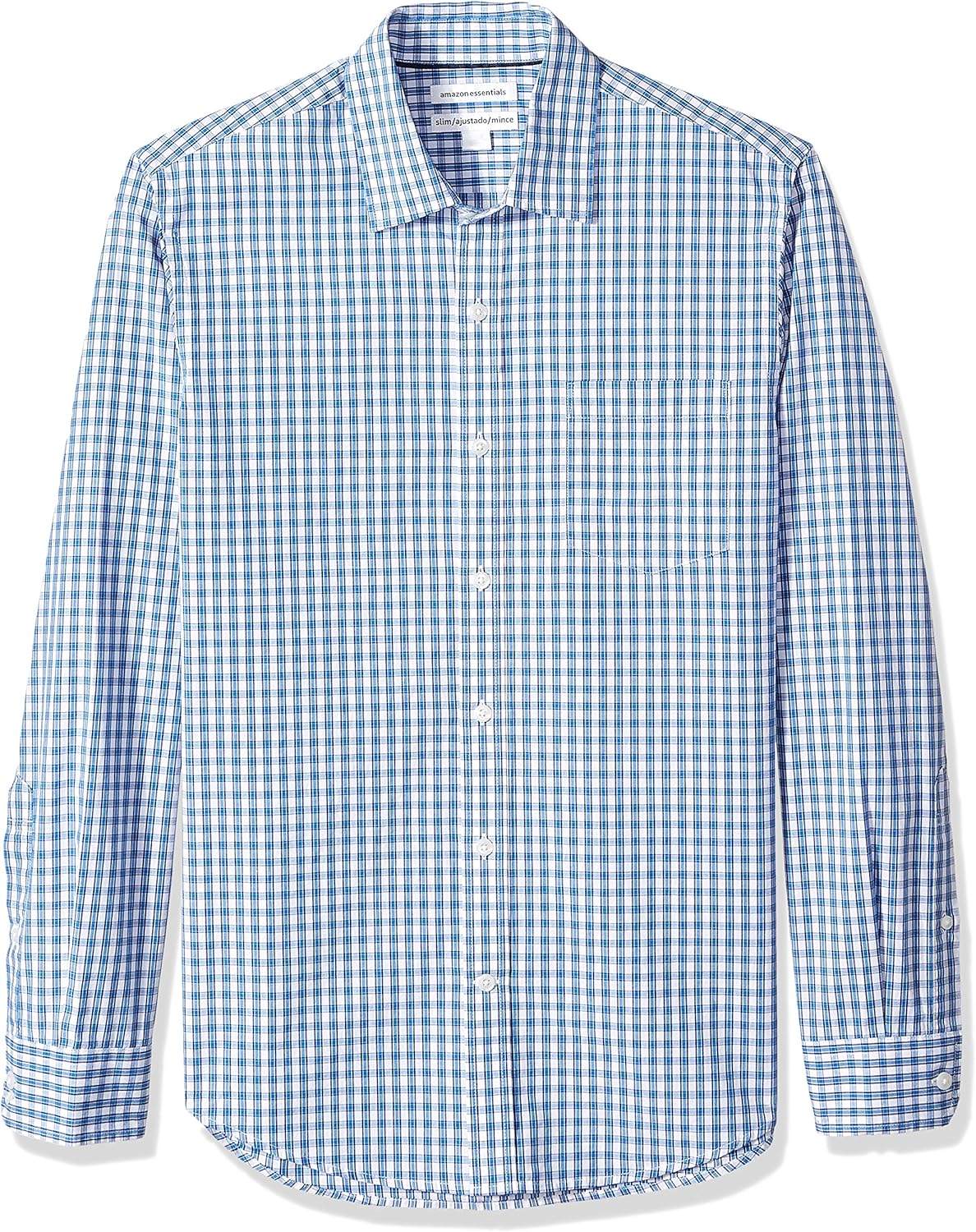 Męska koszula slim fit z kieszenią na piersi